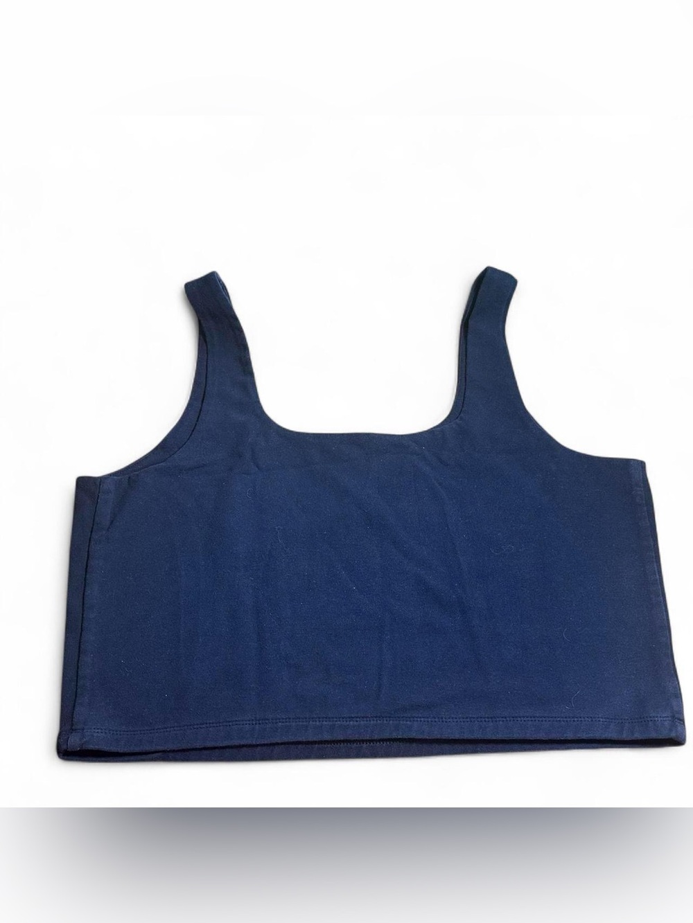 Gap Crop Tank Top Bralette Shirt Loungewear Workout Cotton Navy XL Extra Large